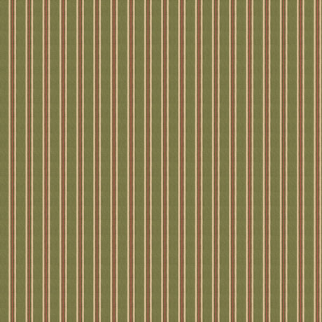 MULBERRY FG109.S101.0 SOMERTON STRIPE GREEN Wallpaper - Eade's Wallpaper