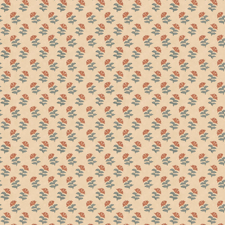 MULBERRY FG113.R11.0 MULBERRY SPRIG TEAL Wallpaper - Eade's Wallpaper