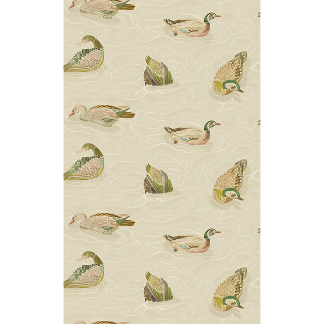 MULBERRY FG122.S48.0 DUCK POND EMERALD/STONE Wallpaper - Eade's Wallpaper