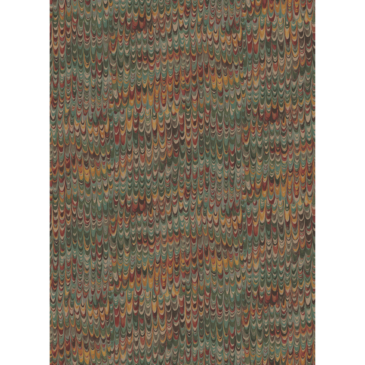 MULBERRY FG126.V90.0 END PAPER RED/GREEN Wallpaper - Eade's Wallpaper