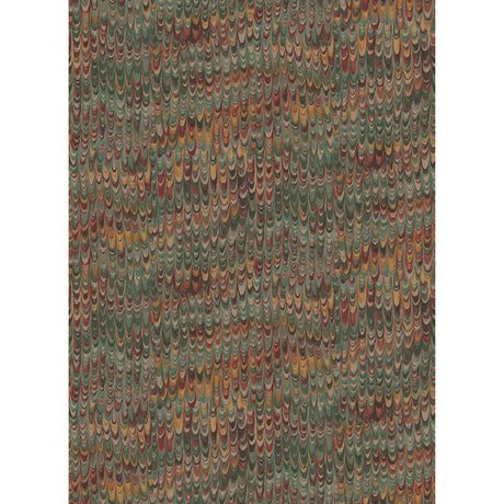 MULBERRY FG126.V90.0 END PAPER RED/GREEN Wallpaper - Eade's Wallpaper