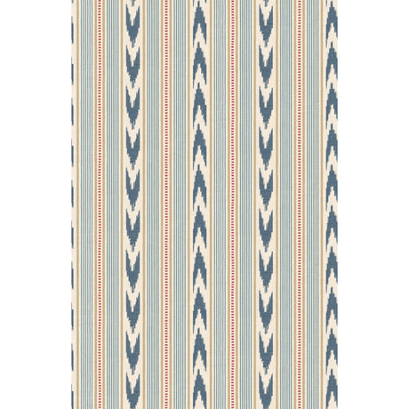 MULBERRY FG127.G103.0 NEWPORT STRIPE BLUE/RED Wallpaper - Eade's Wallpaper