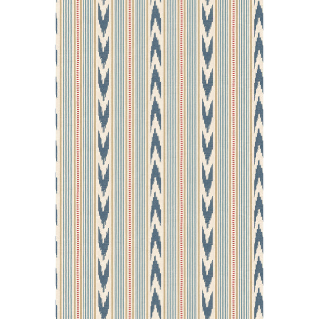 MULBERRY FG127.G103.0 NEWPORT STRIPE BLUE/RED Wallpaper - Eade's Wallpaper