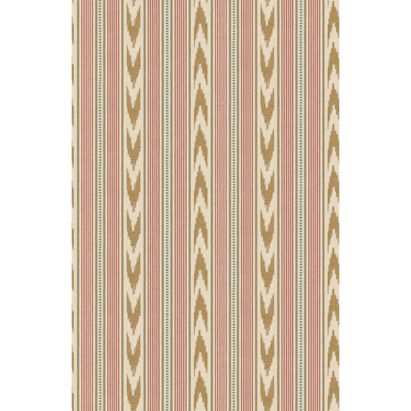 MULBERRY FG127.V92.0 NEWPORT STRIPE OLD RED/SAND Wallpaper - Eade's Wallpaper