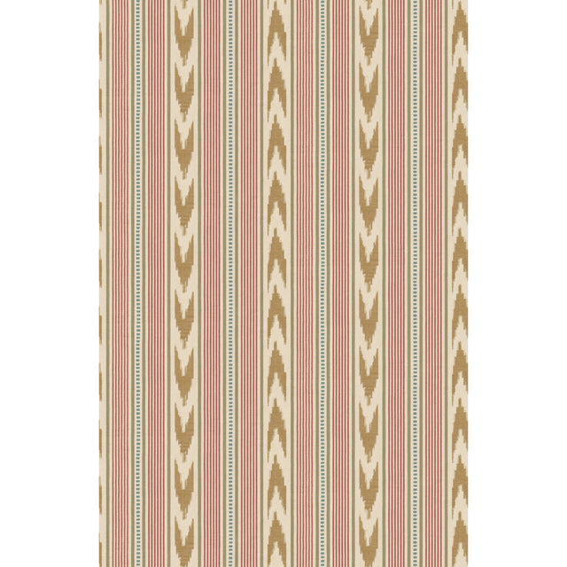 MULBERRY FG127.V92.0 NEWPORT STRIPE OLD RED/SAND Wallpaper - Eade's Wallpaper