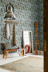 MindtheGap FISHING FLIES Aquamarine - Wallpaper Collection 2024 - The Wetlands