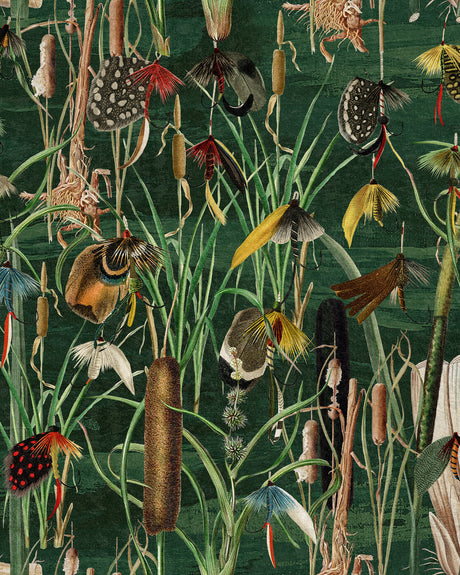 MindtheGap FISHING FLIES Greenlake - Wallpaper Collection 2024 - The Wetlands