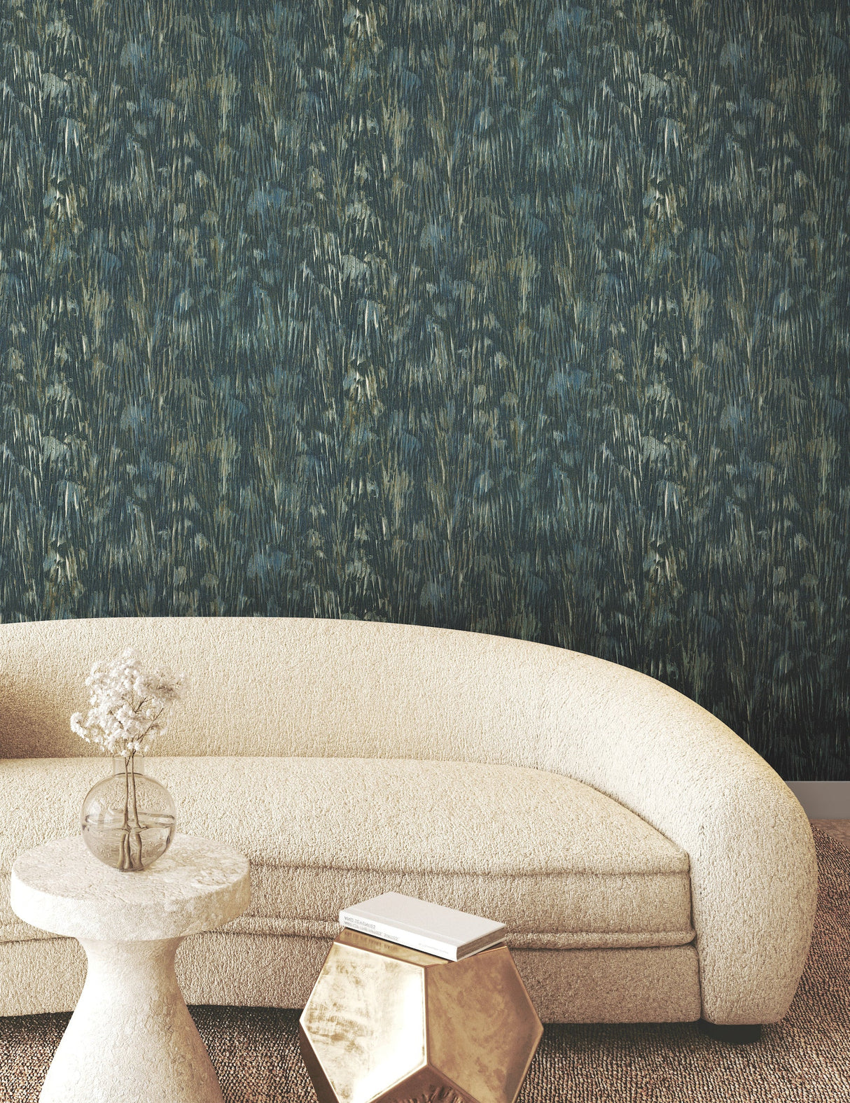 York FM1002 Gilded Plume Wallpaper - Eade's Wallpaper