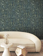York FM1002 Gilded Plume Wallpaper - Eade's Wallpaper