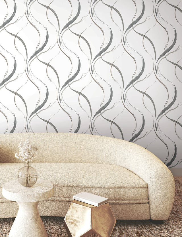 York FM1095 Ink Flow Wallpaper - Eade's Wallpaper
