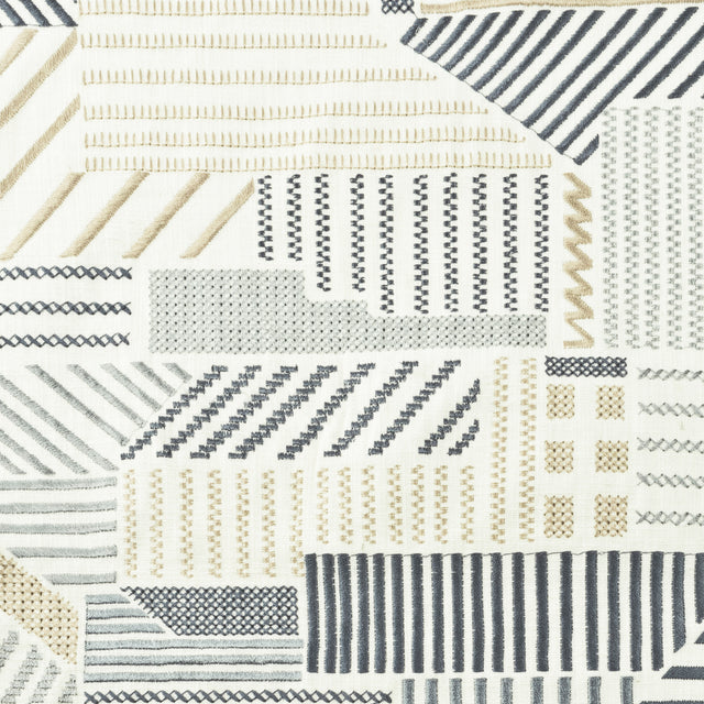 STOUT FOUR-3 FOURFOLD 3 STONE Fabric - Eades Wallpaper & Fabric