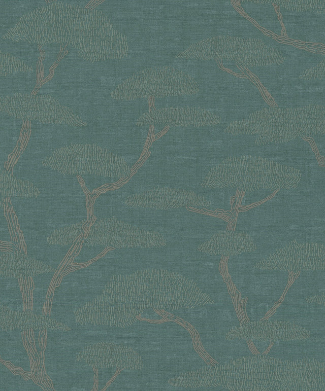 Galerie FS72000 Green Chinoiserie Tree Motif - Eade's Wallpaper