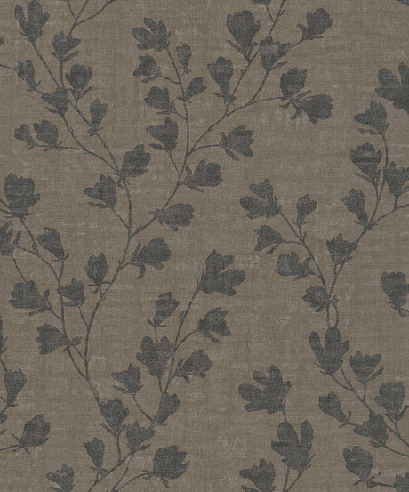 Galerie FS72004 Bronze Brown Floral Trail Motif - Eade's Wallpaper