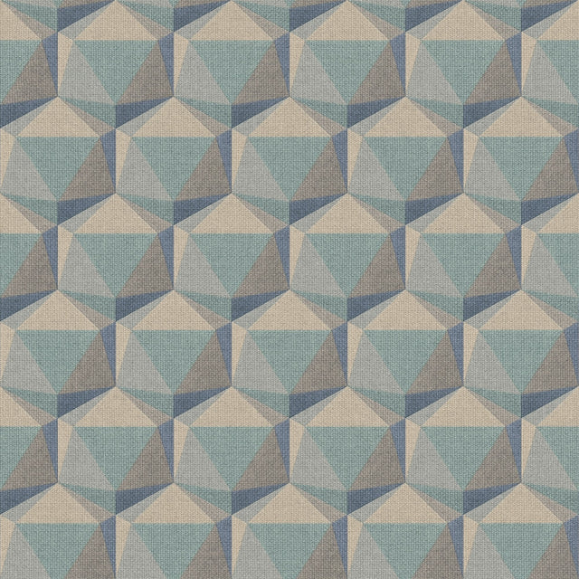 Galerie FS72042 Blue Geometric Motif - Eade's Wallpaper