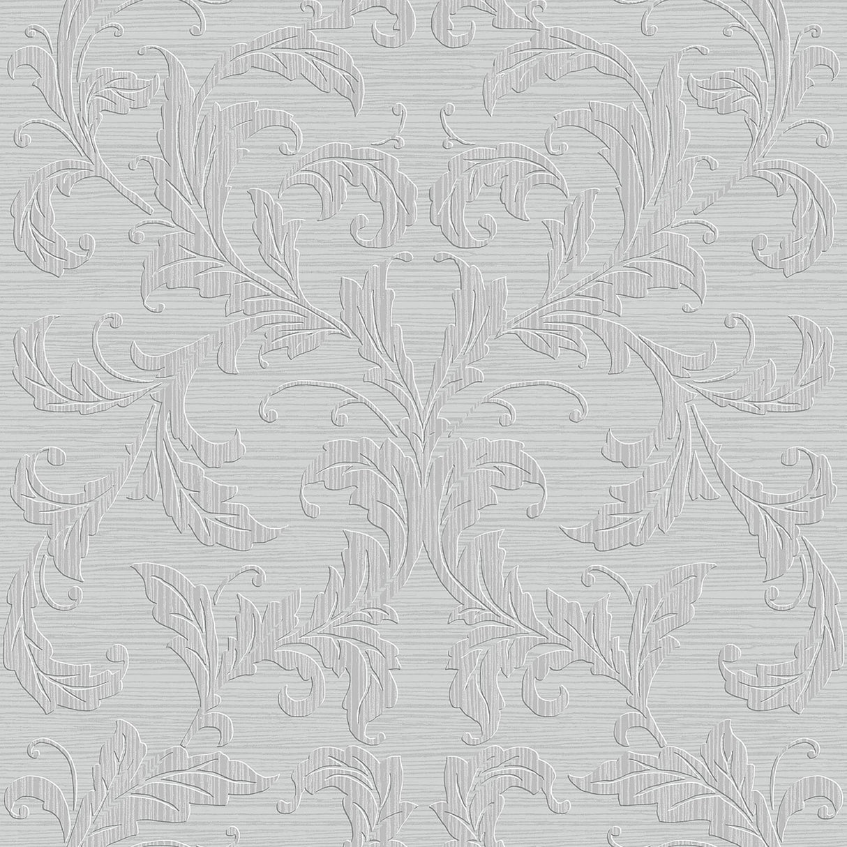 Galerie G34115 Silver Grey Linear Damask - Eade's Wallpaper