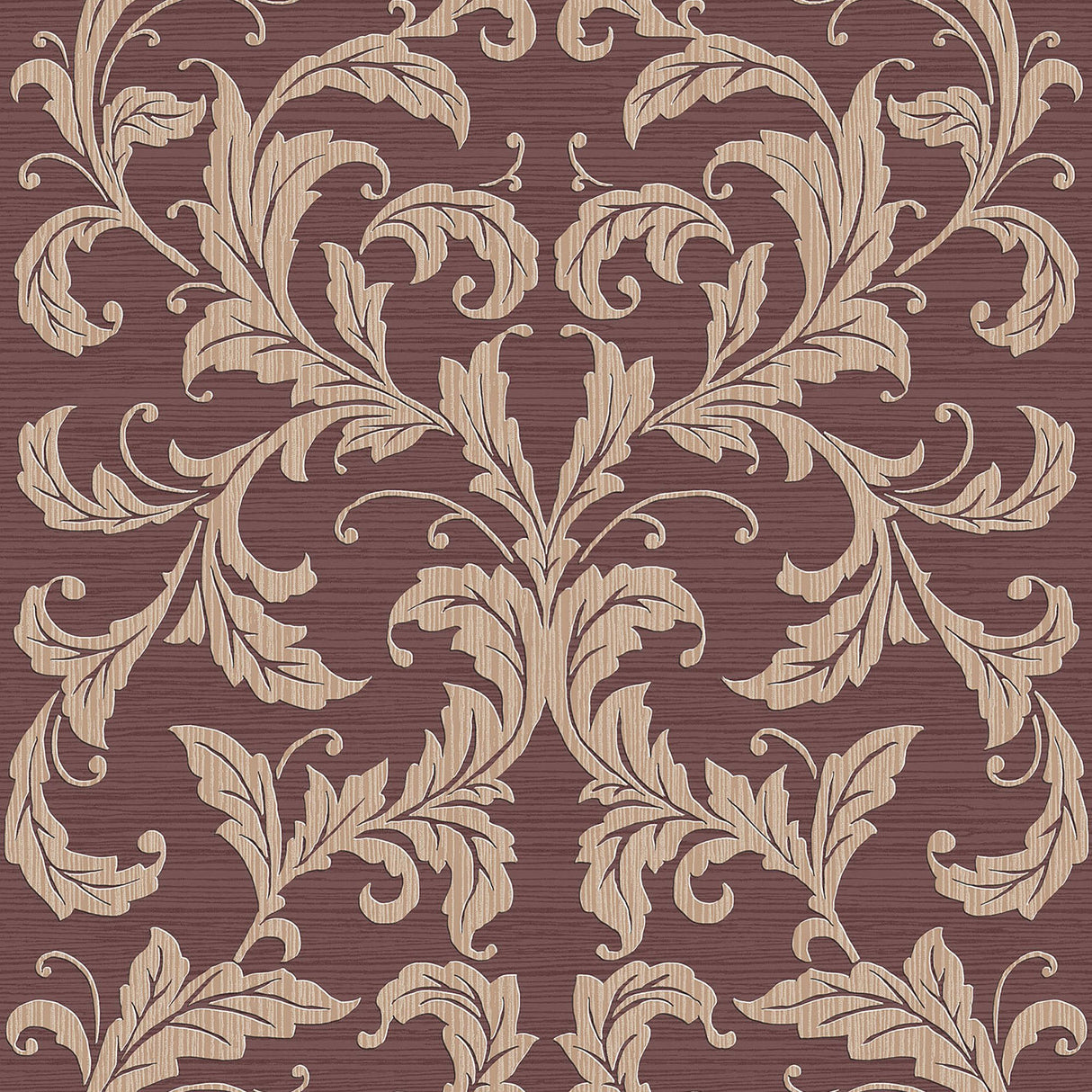 Galerie G34116 Red Linear Damask - Eade's Wallpaper