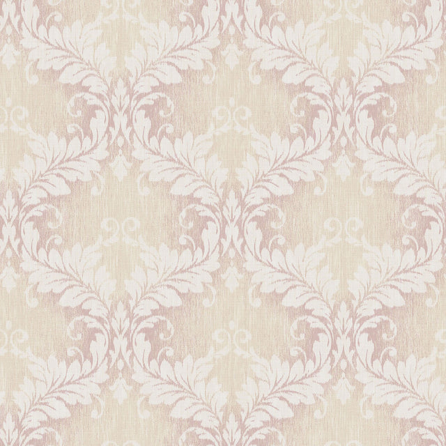 Galerie G34131 Pink Embossed Damask - Eade's Wallpaper