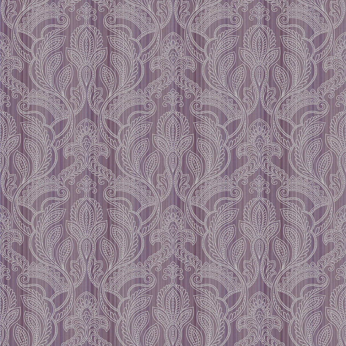 Galerie G34147 Purple Lilac Metallic Damask