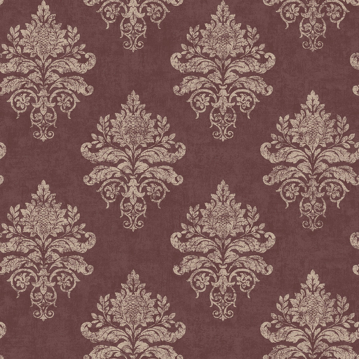 Galerie G34158 Red Damask - Eade's Wallpaper