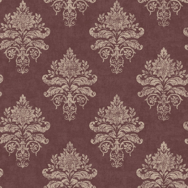 Galerie G34158 Red Damask - Eade's Wallpaper