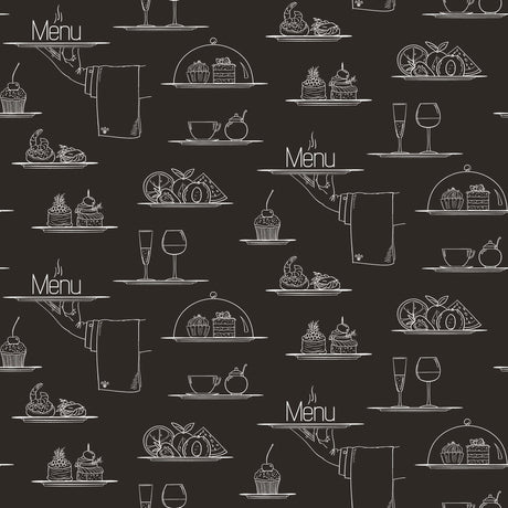 Galerie G45408 Black Chalkboard Menu - Eade's Wallpaper
