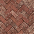 Galerie G45424 Red Herringbone Brick - Eade's Wallpaper