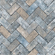 Galerie G45425 Blue Herringbone Brick - Eade's Wallpaper