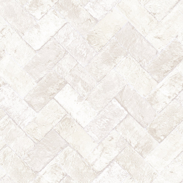 Galerie G45427 Beige Herringbone Brick - Eade's Wallpaper
