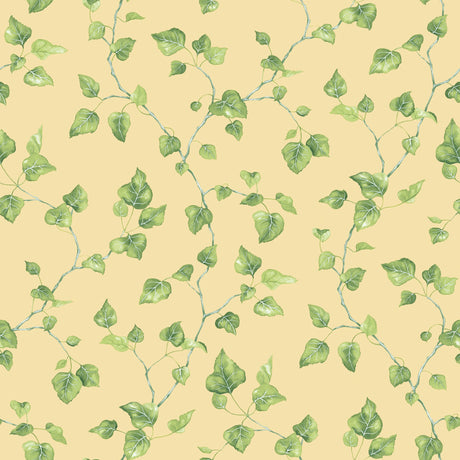 Galerie G45430 Yellow Just Ivy - Eade's Wallpaper
