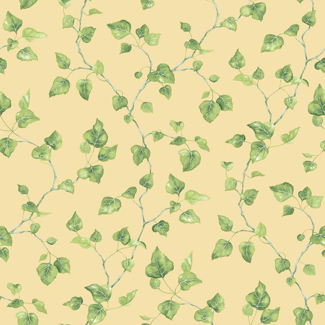 Galerie G45430 Yellow Just Ivy - Eade's Wallpaper