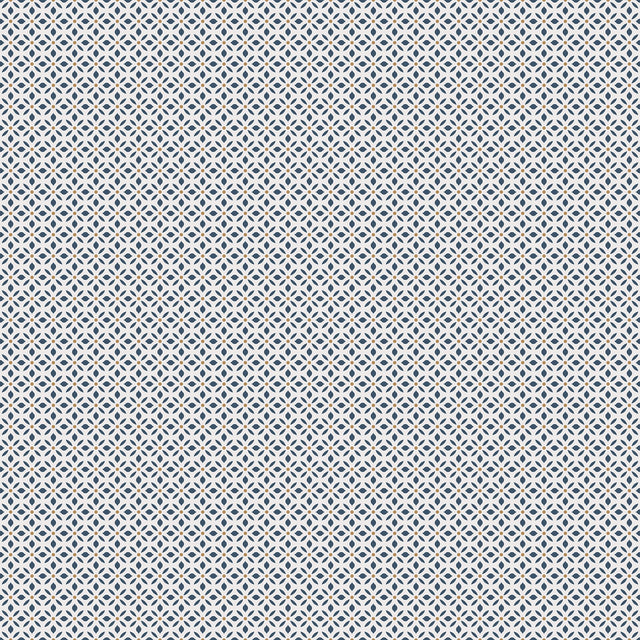 Galerie G45433 Blue Leaf Dot Spot - Eade's Wallpaper