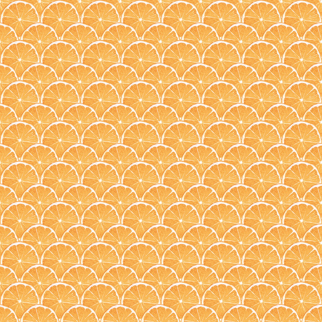 Galerie G45439 Orange Lemon Scallop - Eade's Wallpaper