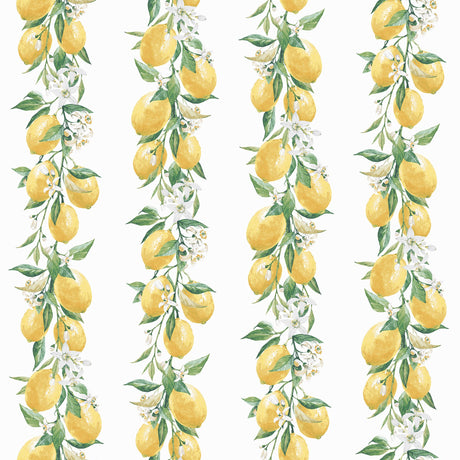Galerie G45441 Yellow Lemon Stripe - Eade's Wallpaper