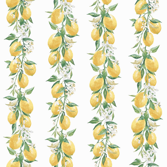 Galerie G45441 Yellow Lemon Stripe - Eade's Wallpaper