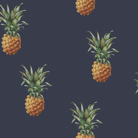 Galerie G45451 Blue Pineapples - Eade's Wallpaper