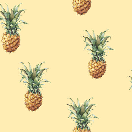 Galerie G45452 Yellow Pineapples - Eade's Wallpaper