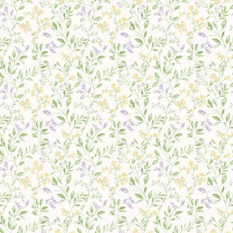 Galerie G45456 Purple Lilac Spring leaf trail - Eade's Wallpaper