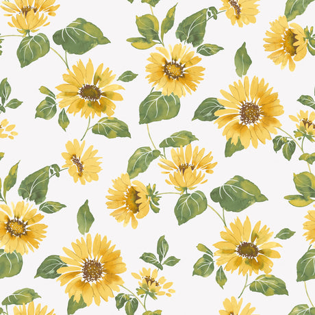 Galerie G45458 Yellow Sunflower Trail - Eade's Wallpaper