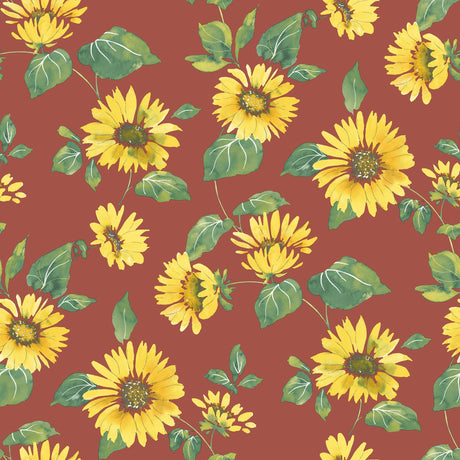 Galerie G45459 Red Sunflower Trail - Eade's Wallpaper