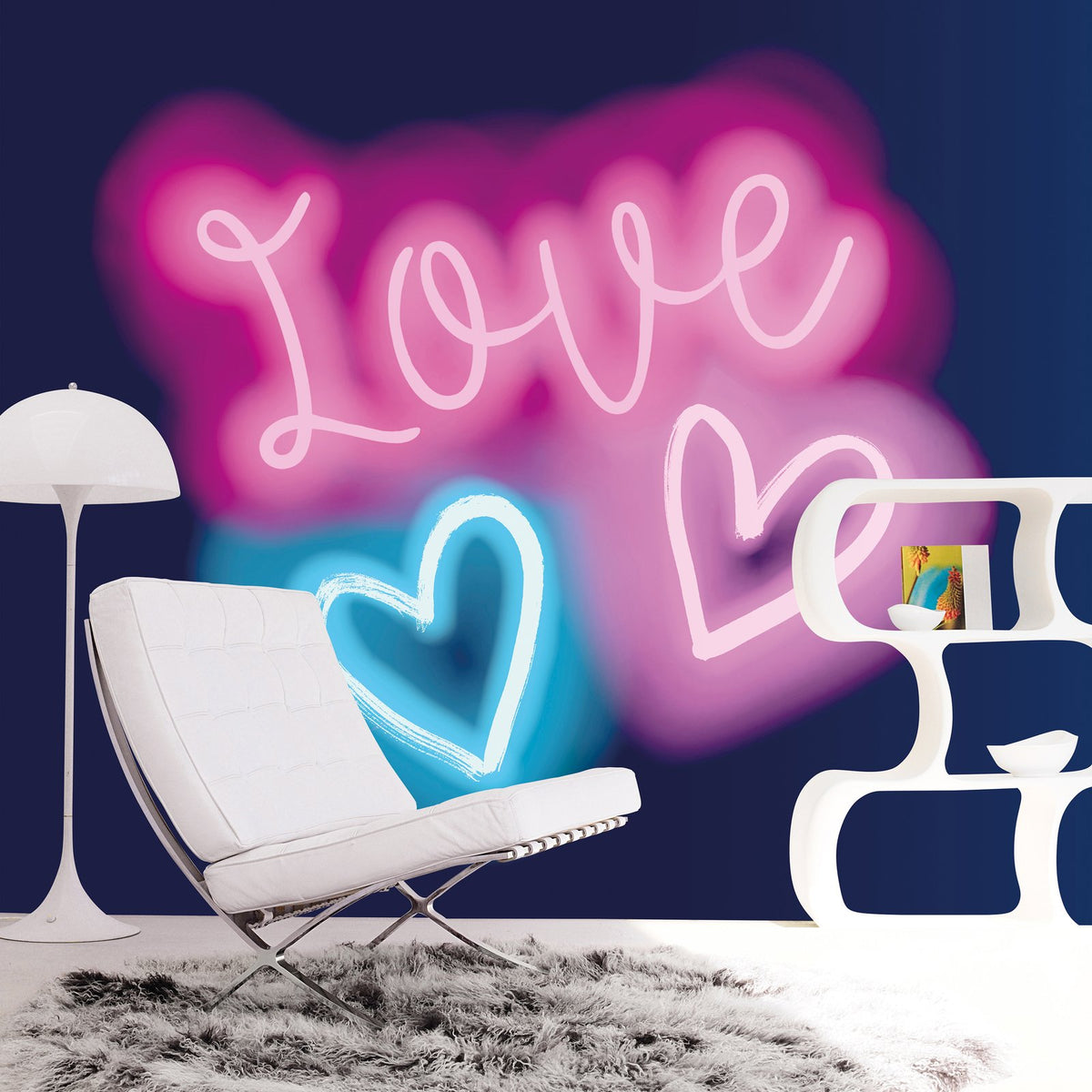 Galerie Kids and Teens Neon Love Pink Mural G45471