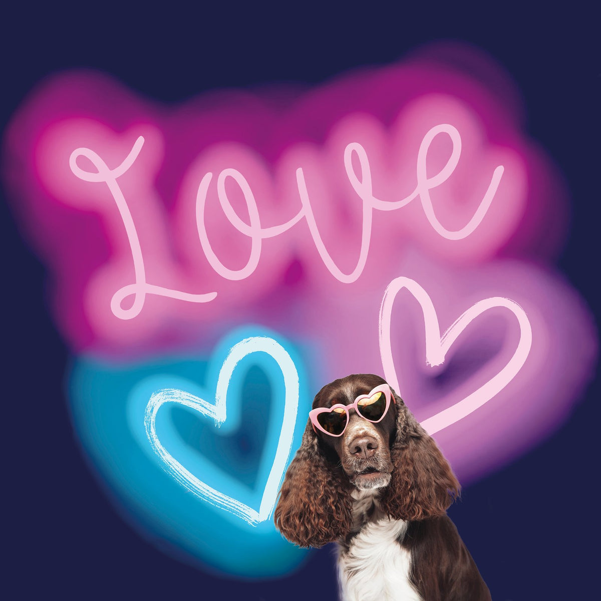 Galerie Kids and Teens Neon Love Pink Mural G45471