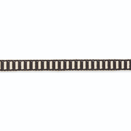 Schumacher G500-13 CLAUDINE SILK GIMP 1/2" in OBSIDIAN/PEWTE