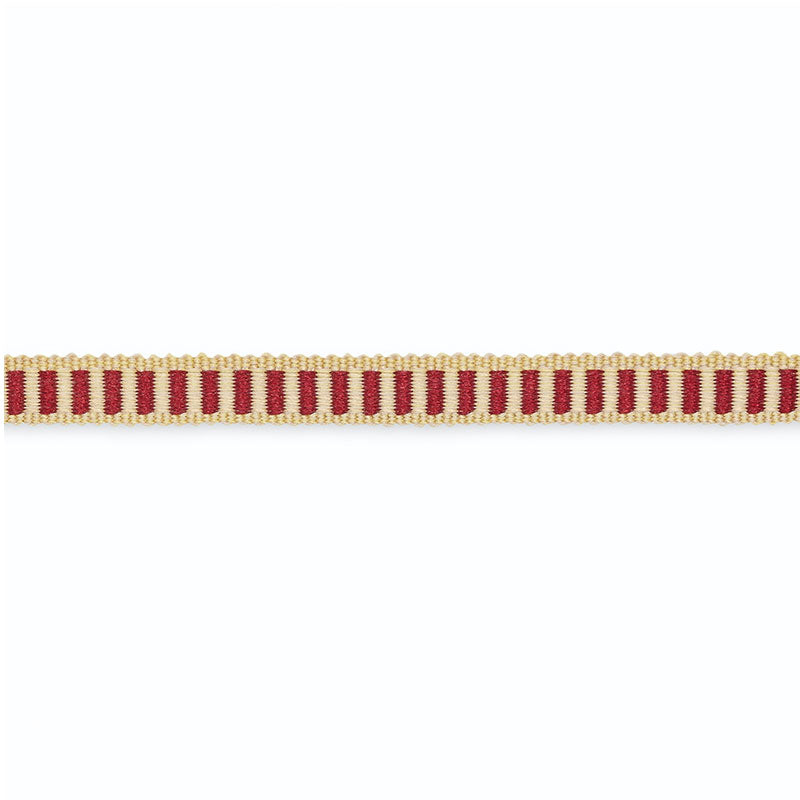 Schumacher G500-3 CLAUDINE COTTON GIMP in CLARET/ANTIQUE GOL