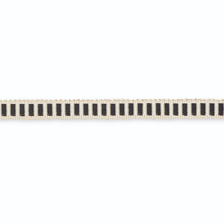 Schumacher G500-4 CLAUDINE COTTON GIMP in SNOW/OBSIDIAN Trim