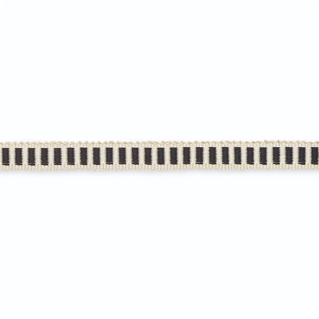 Schumacher G500-4 CLAUDINE COTTON GIMP in SNOW/OBSIDIAN Trim