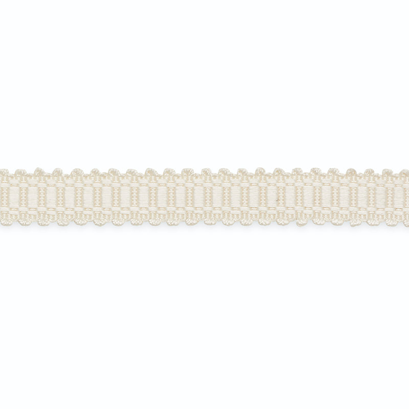 Schumacher G524-1 MIKAYLA GIMP SILK W/PICOT 3/4" in BLANC Tr