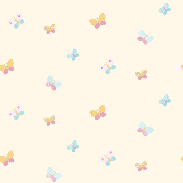 Galerie G56007 Cream Butterflies - Eade's Wallpaper