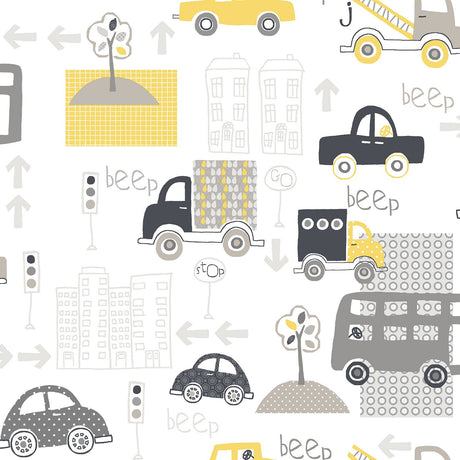 Galerie G56011 Multi-coloured City Traffic - Eade's Wallpaper