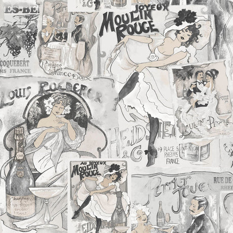 Galerie G56115 Silver Grey Champagne Posters - Eade's Wallpaper