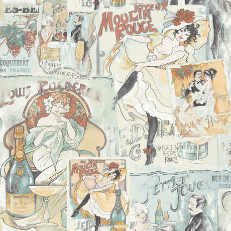 Galerie G56116 Green Champagne Posters - Eade's Wallpaper